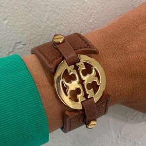 Tory Burch leather cuff bracelet